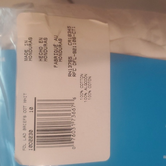 New 10 Pack Fruit of the Loom White Cotton Briefs Womens 10 - Picture 3 of 4